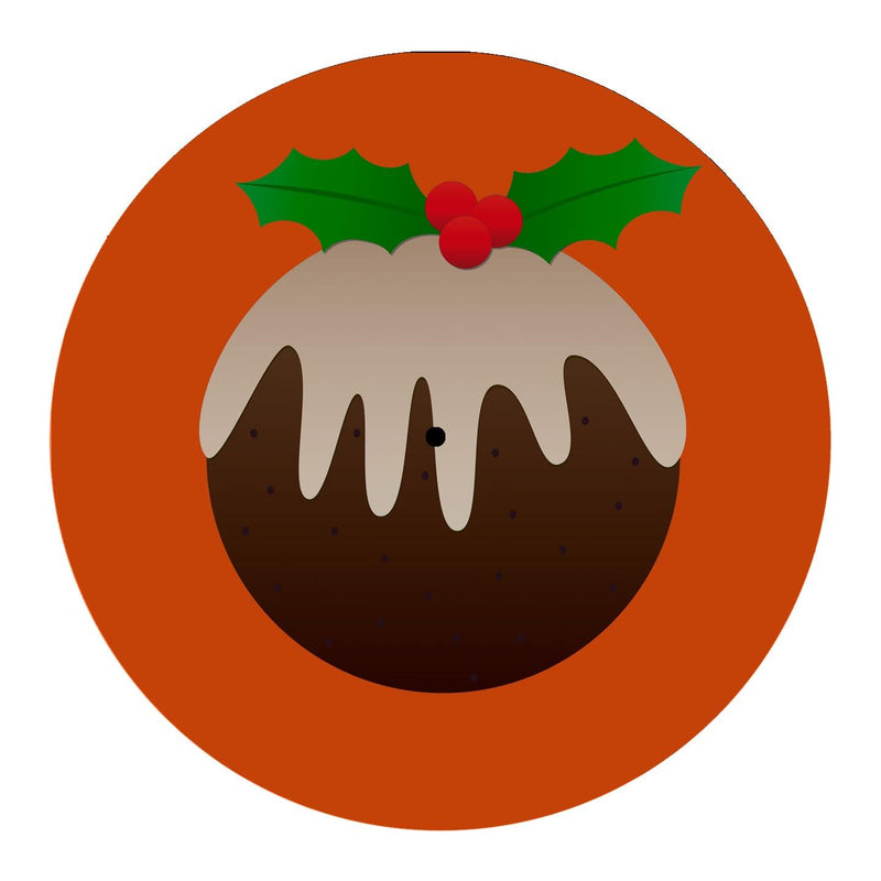 Christmas Pudding DJ Slipmat - Vnyl Turntable Technics