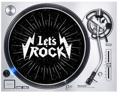 Lets Rock DJ Slipmat - Heavy Metal Hard Rock Thrash Punk Vinyl Decks