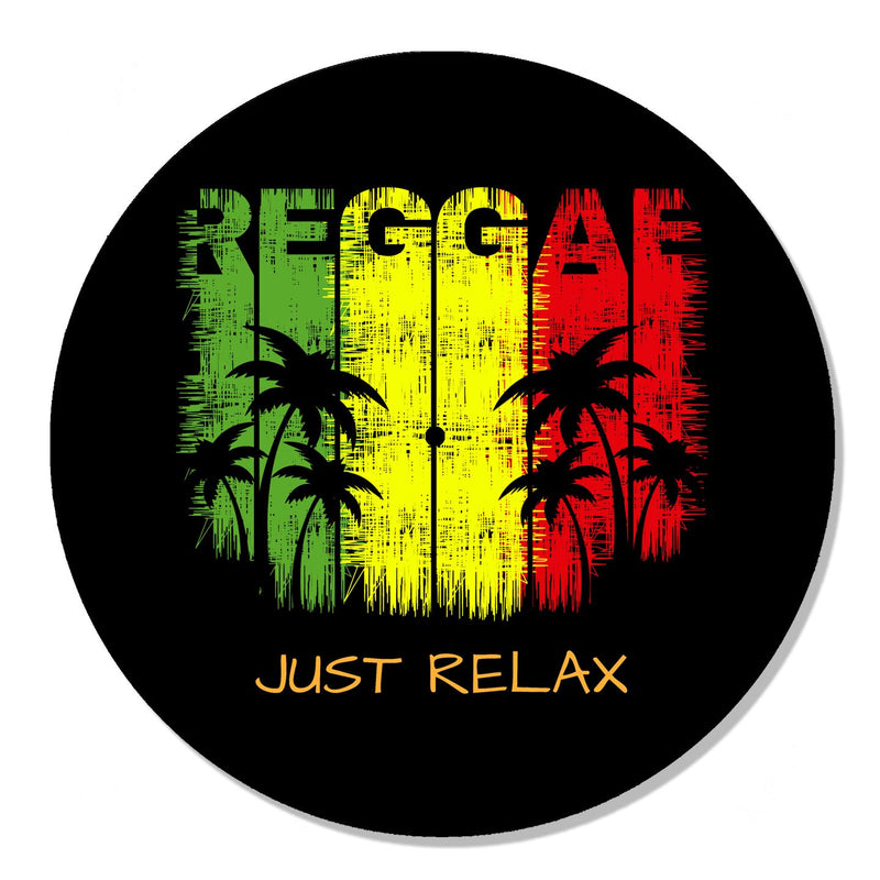 Reggae Just Relax DJ Slipmat - Rasta Bob Marley Technics Turntable Vinyl