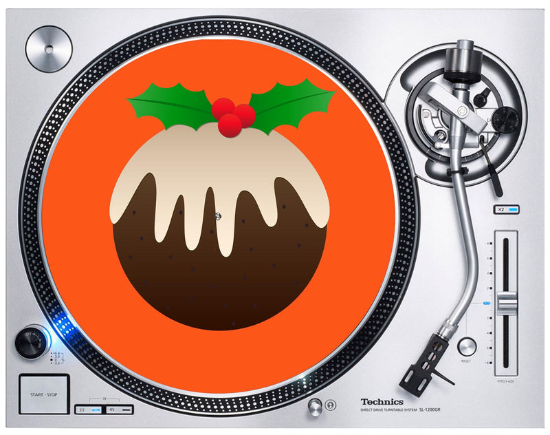 Christmas Pudding DJ Slipmat - Vnyl Turntable Technics