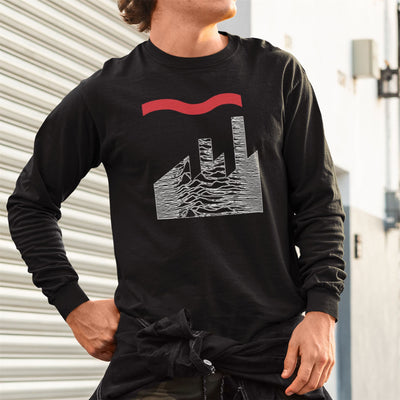 Factory Pleasures Long Sleeve T-Shirt - Factory Records Joy Division Tribute