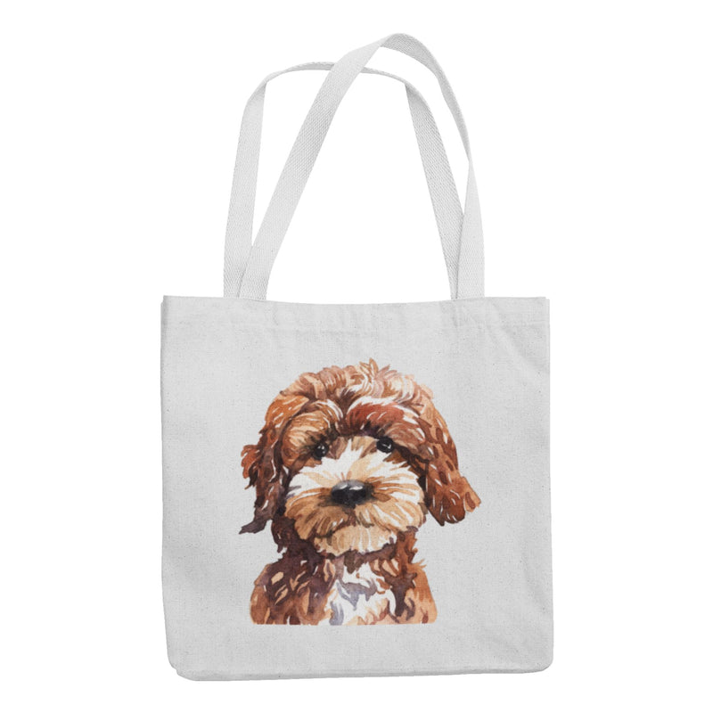 Cockapoo Portrait Cute Dog Lovers Gift Tote Shoulder Cockerpoo Shopping Bag