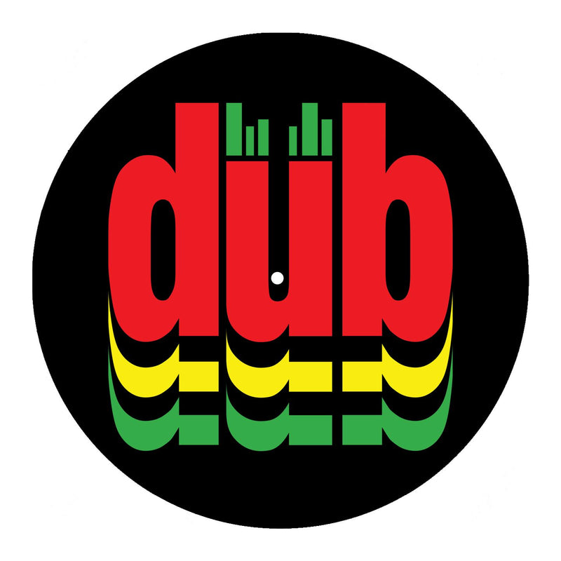 Dub Reggae Logo Dj Slipmat - Rasta Bob Marley Technics Turntable