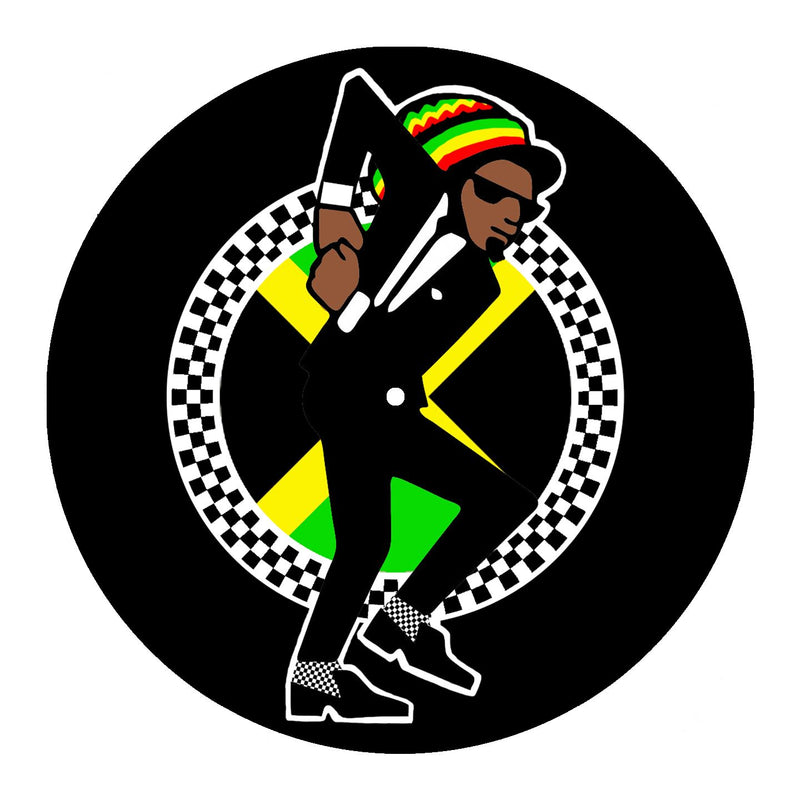 Jamaican Rasta Ska DJ Slipmat - Vinyl Turntable Reggae Rude Boy Technics Decks