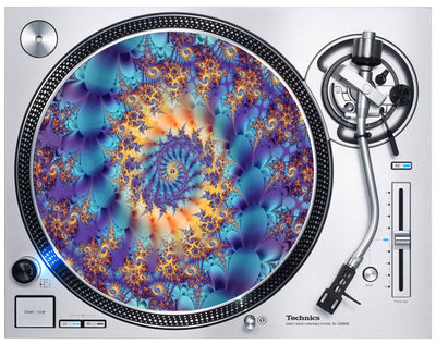 Fractal DJ Slipmat - Psychedelic Vinyl Decks Technics Turntable