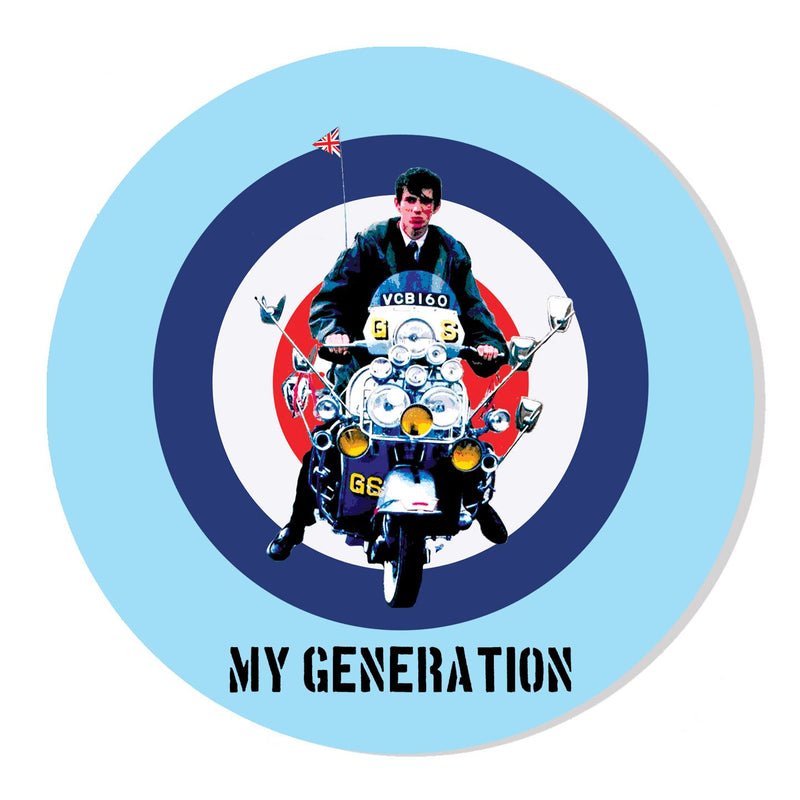 My Generation Mod Target DJ Slipmat Record Player Turntable Decks 12 Inch