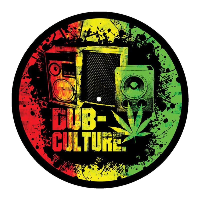 Dub Culture Reggae DJ Slipmat - Rasta Jamaica Vinyl Turntable Decks Technics