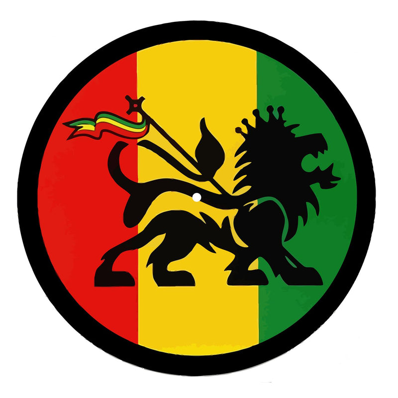 Lion of Judah Reggae DJ Slipmat - Rasta Bob Marley Dub Technics