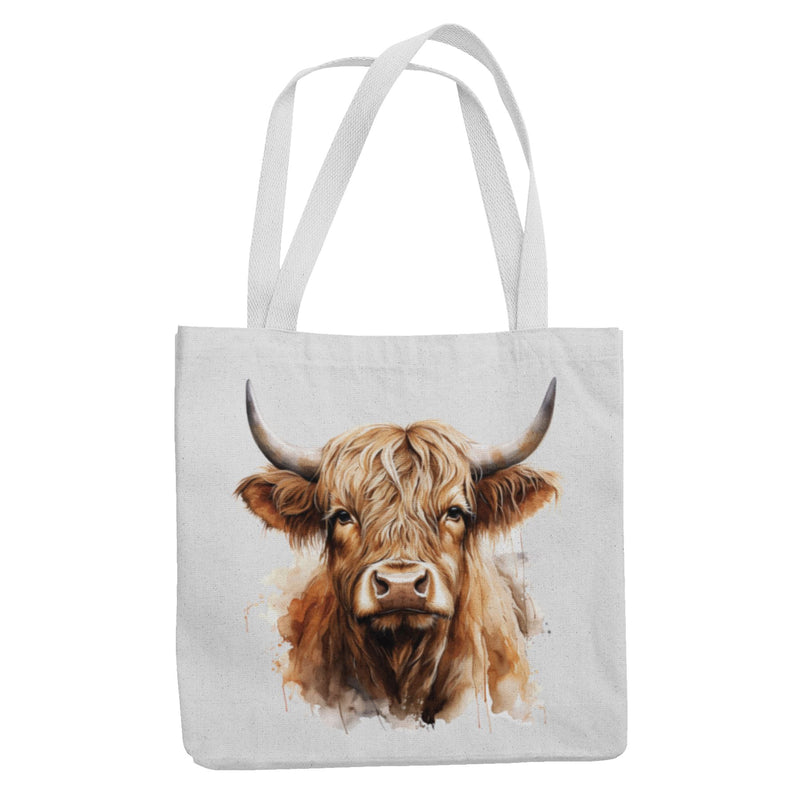 Highland Cattle Tote Bag - Scottish Cow Highland Cattle Cute Gift for Farmer