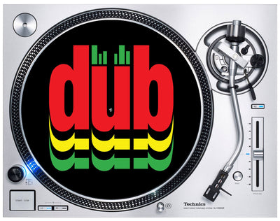 Dub Reggae Logo Dj Slipmat - Rasta Bob Marley Technics Turntable