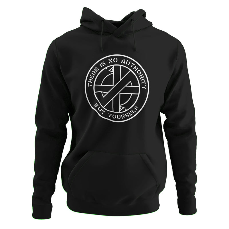 Crass No Authority But Yourself Hoodie -  Hardcore Punk Anarchist