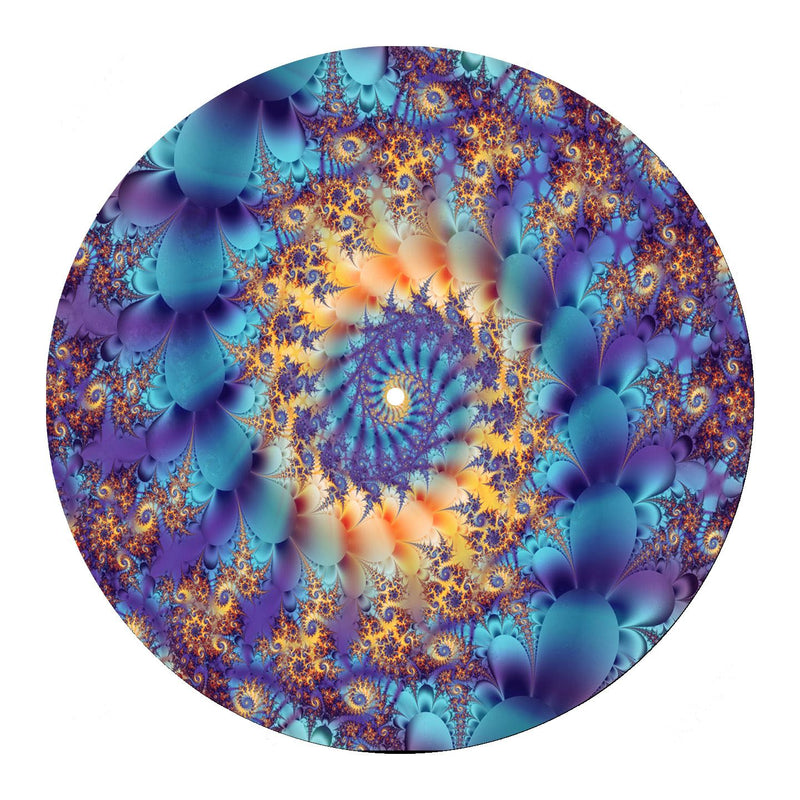 Fractal DJ Slipmat - Psychedelic Vinyl Decks Technics Turntable