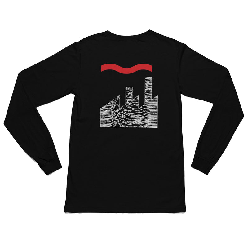 Factory Pleasures Long Sleeve T-Shirt - Factory Records Joy Division Tribute