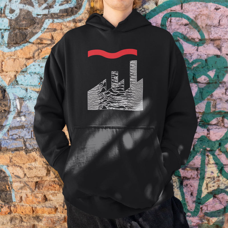 Factory Pleasures Hoodie - Factory Records Joy Division Tribute