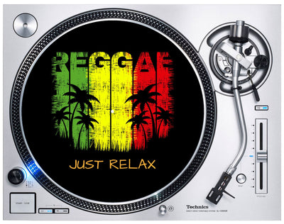 Reggae Just Relax DJ Slipmat - Rasta Bob Marley Technics Turntable Vinyl