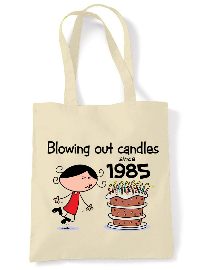 Blowing Out Candles Since 1985 40th Birthday Tote Bag