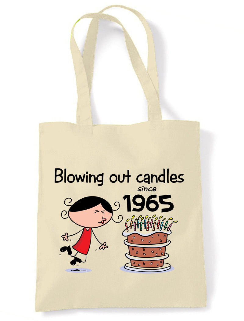 Blowing Out Candles Since 1965 60th Birthday Tote Bag