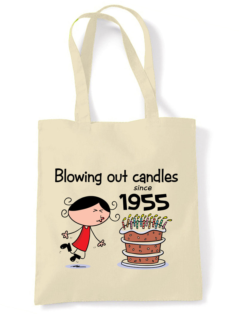 Blowing Out Candles Since 1955 70th Birthday Tote Bag