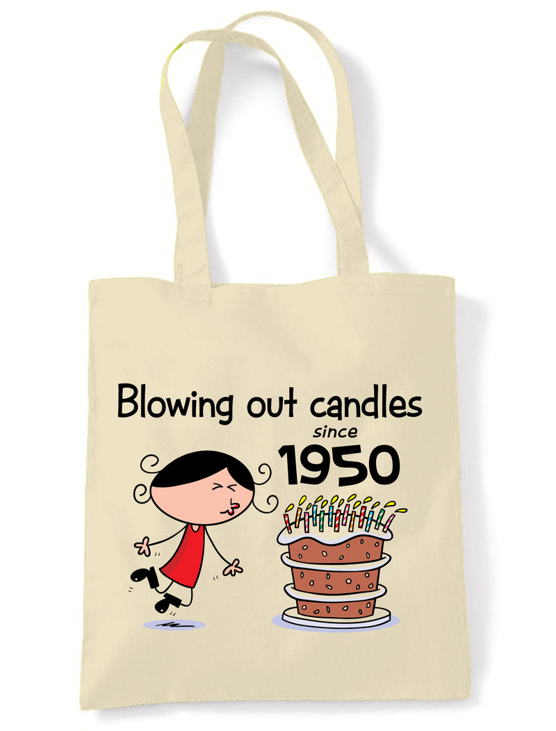 Blowing Out Candles Since 1950 75th Birthday Tote Bag