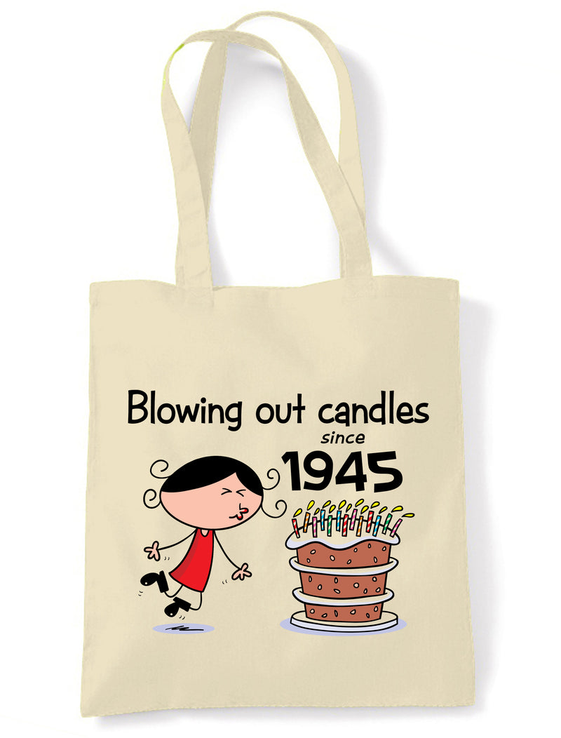 Blowing Out Candles Since 1945 80th Birthday Tote Bag