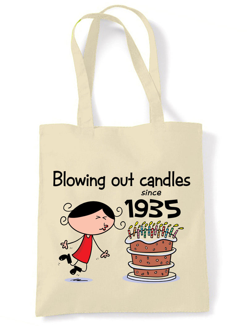 Blowing Out Candles Since 1935 90th Birthday Tote Bag