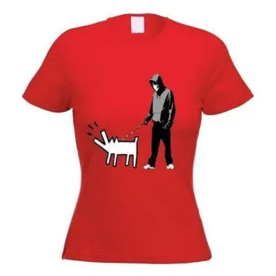 Banksy Choose Your Weapon Ladies T-Shirt M / Red