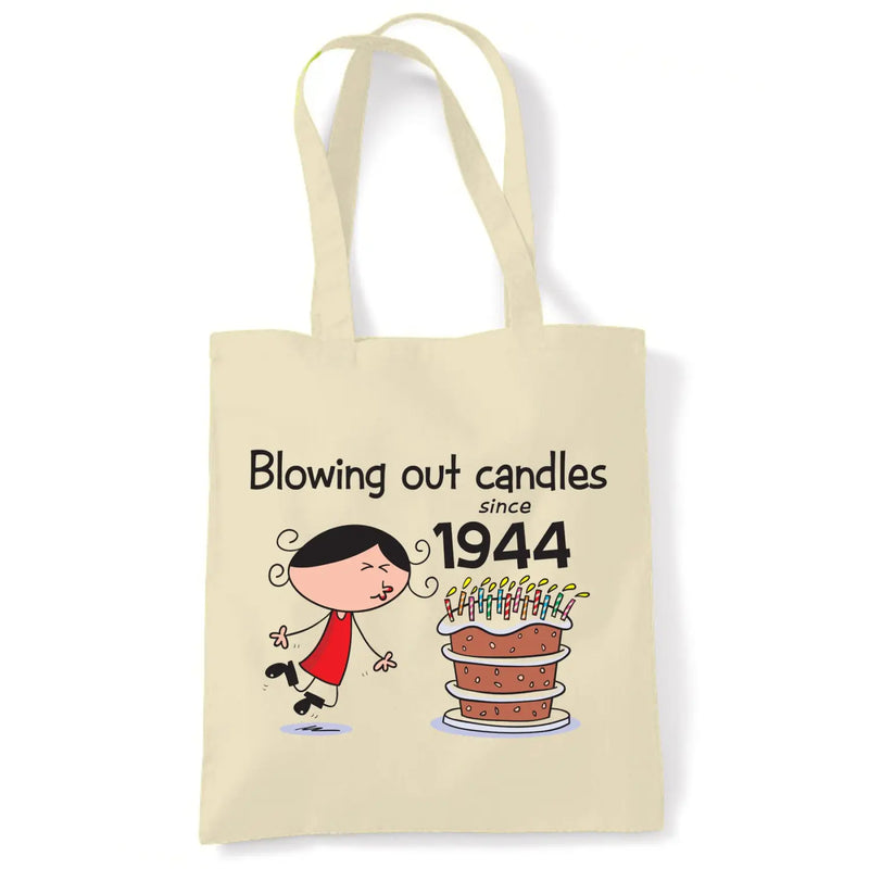 Blowing Out Candles Since 1945 80th Birthday Tote Bag