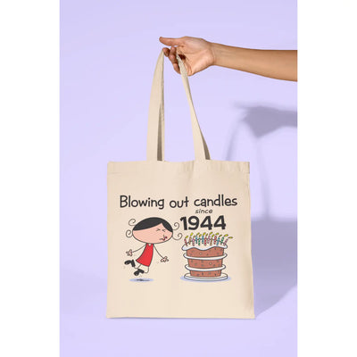 Blowing Out Candles Since 1945 80th Birthday Tote Bag