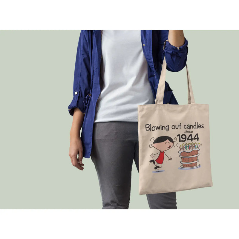 Blowing Out Candles Since 1945 80th Birthday Tote Bag