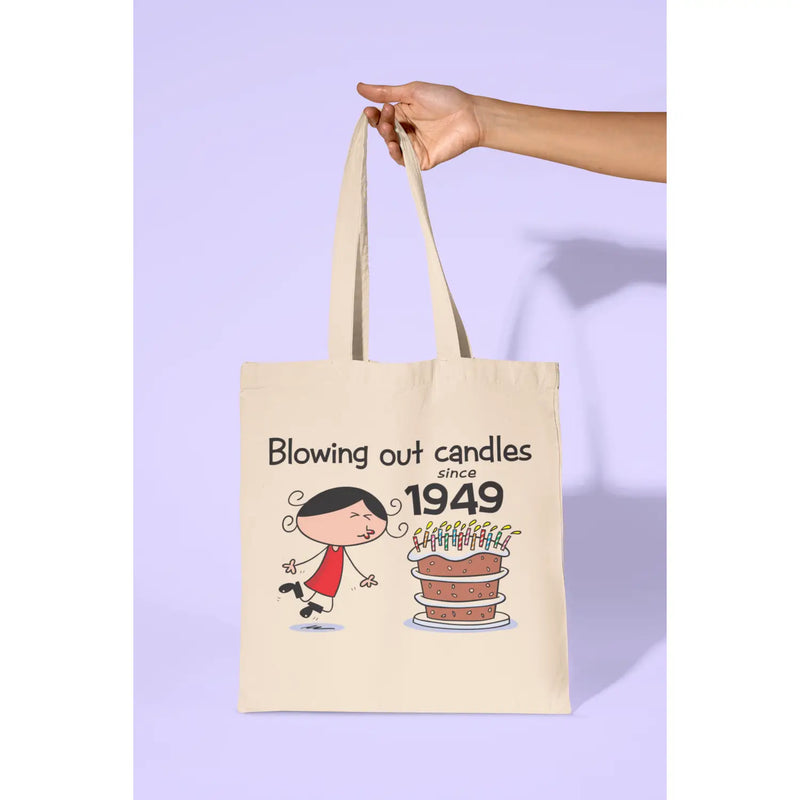 Blowing Out Candles Since 1950 75th Birthday Tote Bag