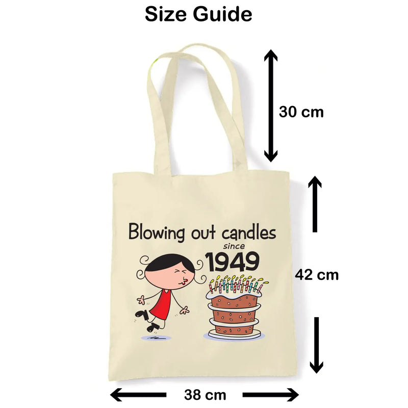 Blowing Out Candles Since 1950 75th Birthday Tote Bag