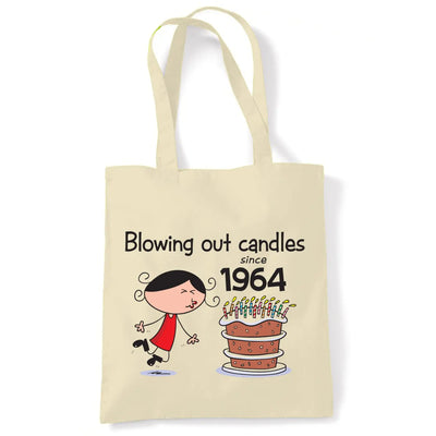 Blowing Out Candles Since 1965 60th Birthday Tote Bag