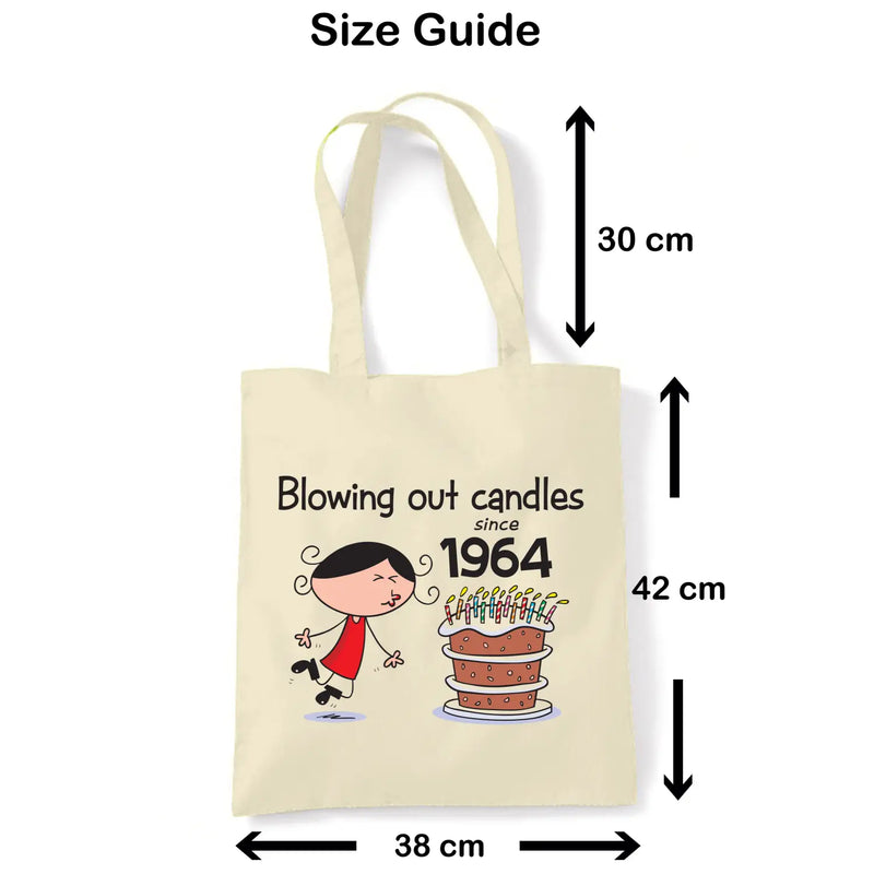 Blowing Out Candles Since 1965 60th Birthday Tote Bag