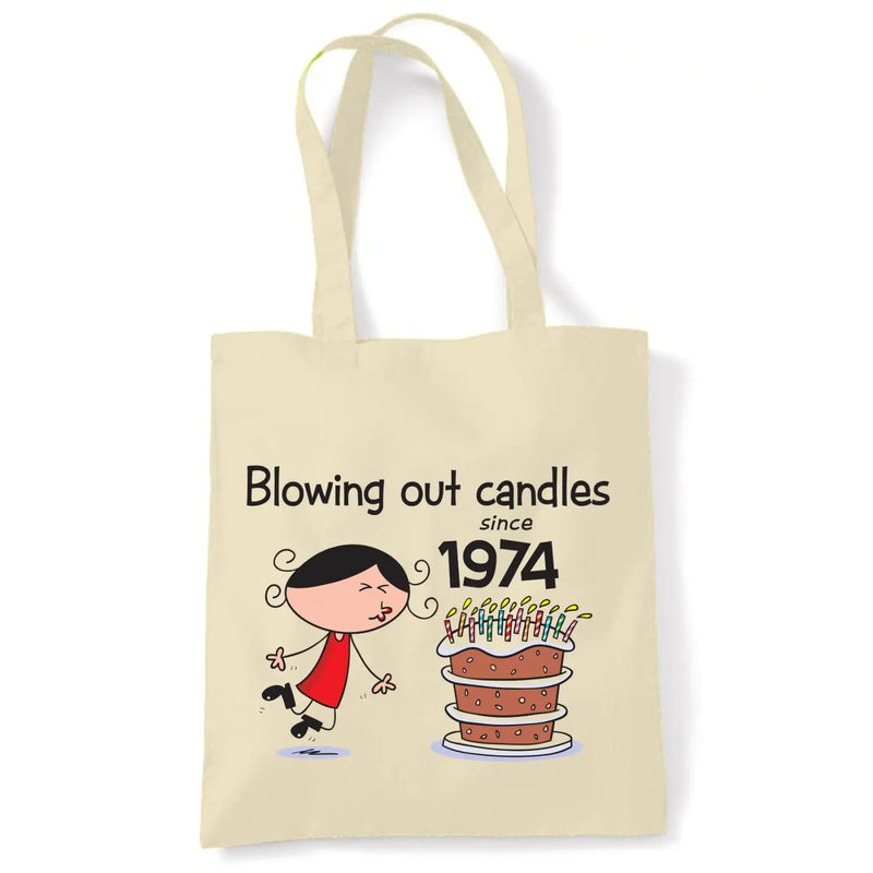 Blowing Out Candles Since 1975 50th Birthday Tote Bag