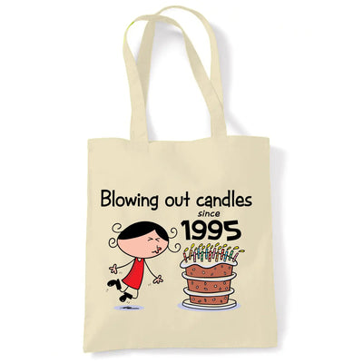 Blowing Out Candles Since 1995 30th Birthday Tote Bag