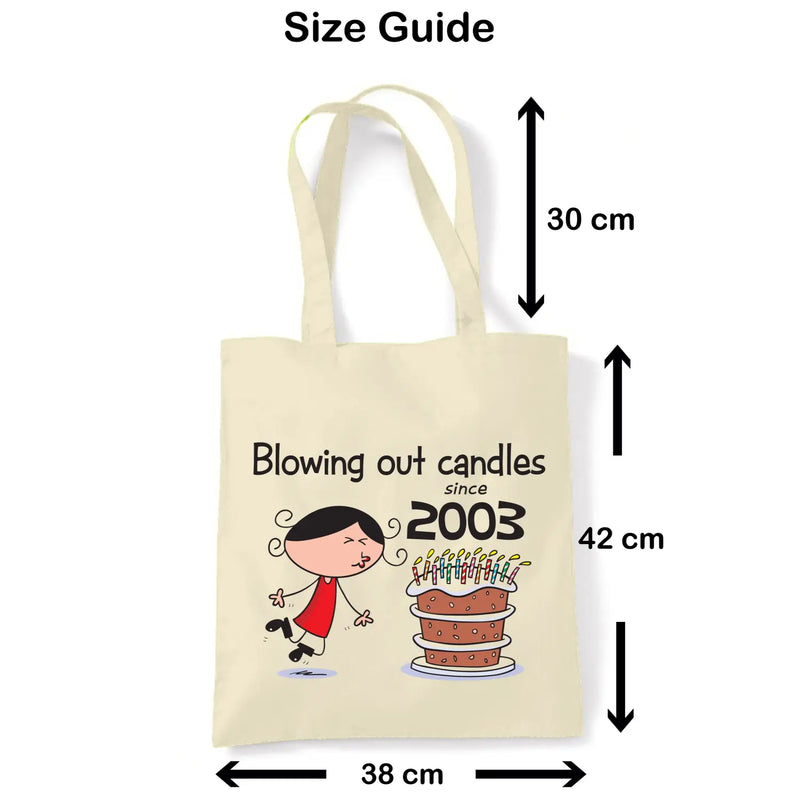 Blowing Out Candles Since 2004 21st Birthday Tote Bag