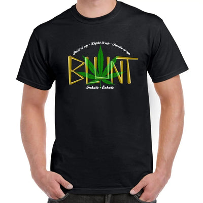 Blunt Inhale Exhale Marijuana Men's T-Shirt L / Black