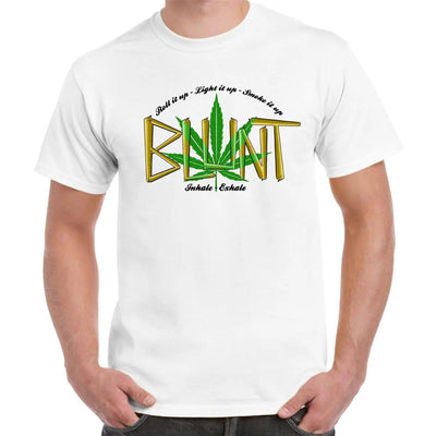 Blunt Inhale Exhale Marijuana Men's T-Shirt L / White