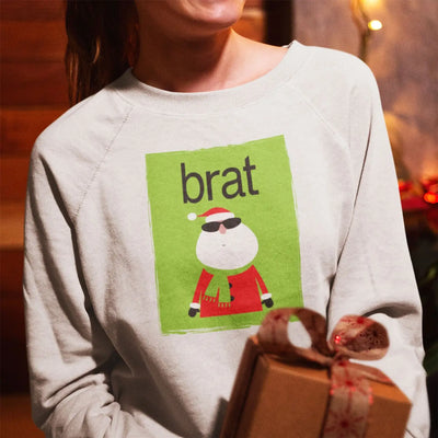 Brat Santa Women’s Christmas Jumper - Charli XCX Brat