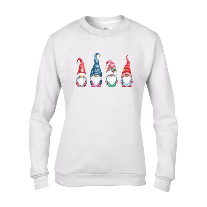 Christmas Gnomes Santa Claus Womens Sweatshirt Jumper