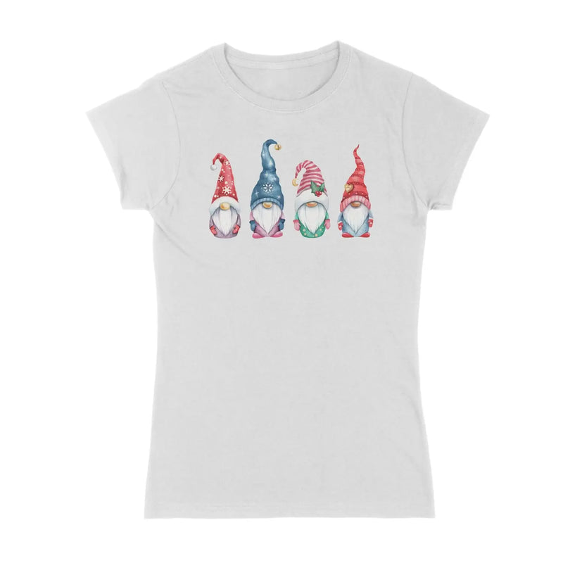 Christmas Gnomes Santa Claus Womens T Shirt - Womens T-Shirt