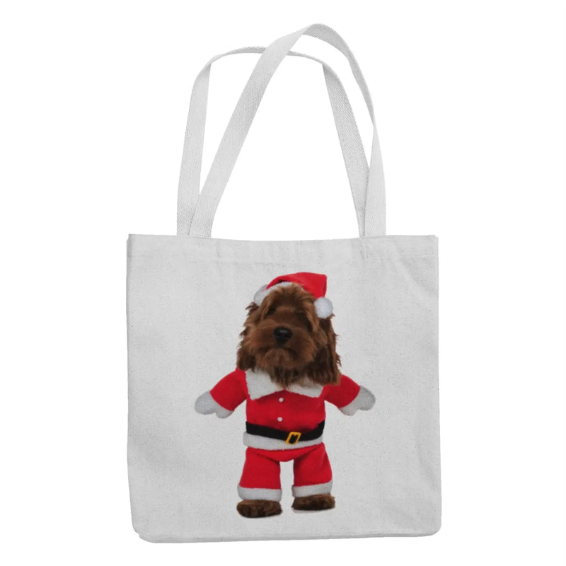 Cockapoo Santa Claus Christmas Tote Bag - Cockerpoo Gift