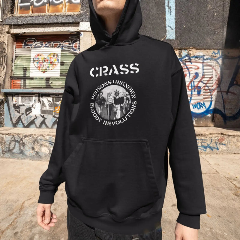 Crass Bloody Revolutions Hoodie - Hardcore Punk Anarchist