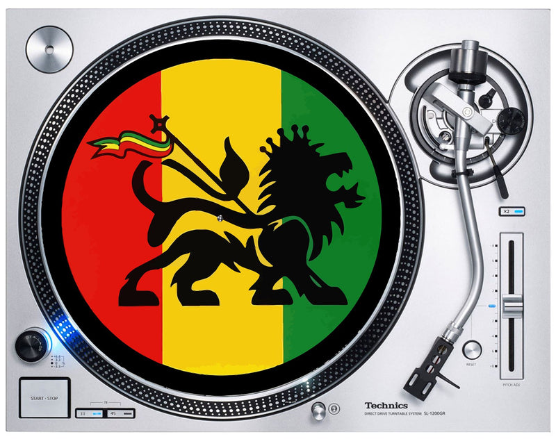 Lion of Judah Reggae DJ Slipmat - Rasta Bob Marley Dub Technics