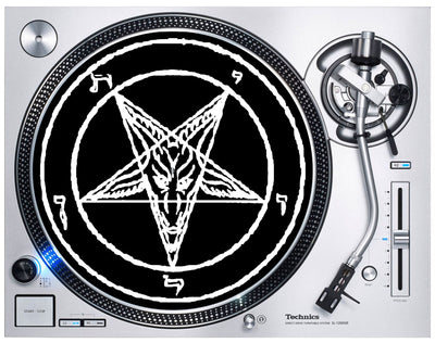 Pentagram DJ Slipmat - Heavy Metal Vinyl Turntable Dark Rock Technics Decks