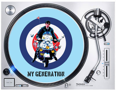 My Generation Mod Target DJ Slipmat Record Player Turntable Decks 12 Inch