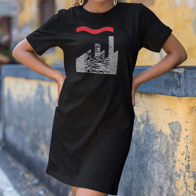 Factory Women's T-Shirt Dress - Factory Records Joy Division Tribute