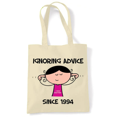 Ignoring Advice Since 1995 30th Birthday Tote Bag - Tote Bag