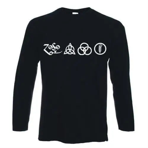 Led Zeppelin Four Symbols Long Sleeve T-Shirt – Tribal T-Shirts