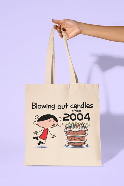 Blowing Out Candles Since 2004 21st Birthday Tote Bag